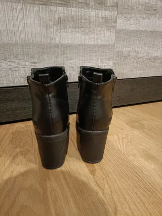 Botines negros mujer tacón plataforma