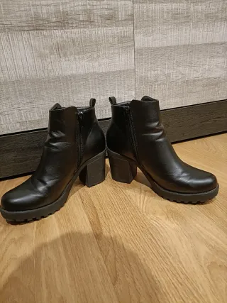 Botines negros mujer tacón plataforma