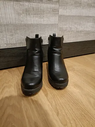 Botines negros mujer tacón plataforma