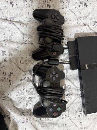 PlayStation 2 (PS2) Negra Completa +TV
