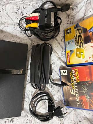 PlayStation 2 (PS2) Negra Completa +TV