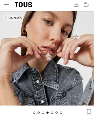 Colgante Tous Flor Plata y Oro