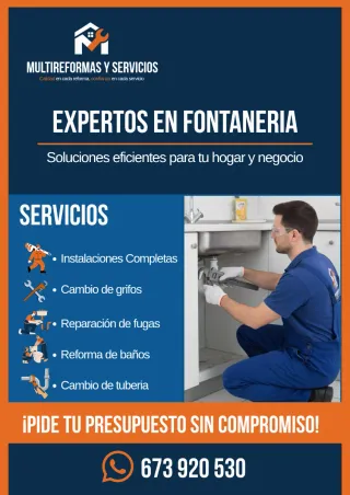 Servicios de fontanería
