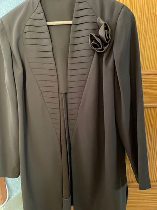 Conjunto señora 3 piezas marrón