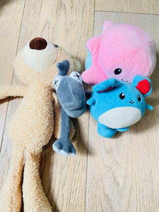 Peluche Orso, Pesce, Topo e Polpo