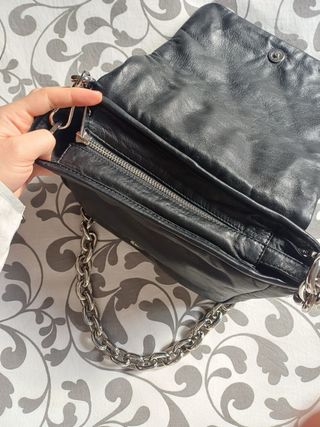 Bolso piel negro