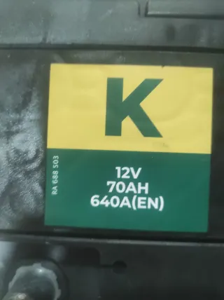 Batería Coche Feu Vert 12V 70AH 640A