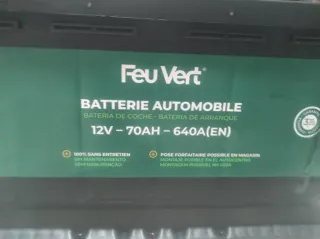 Batería Coche Feu Vert 12V 70AH 640A