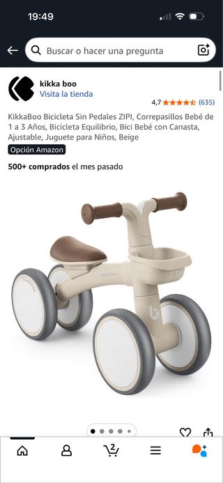 Bici de aprendizaje para bebés