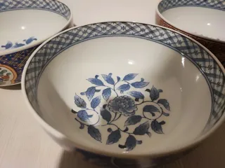 Set 3 Ciotole Donburi Ceramica Giapponese Arita