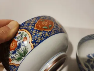 Set 3 Ciotole Donburi Ceramica Giapponese Arita