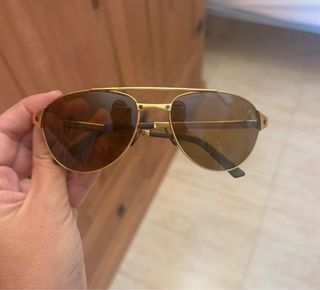 Gafas Cartier Doradas Marrones