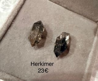 Pendientes Herkimer Plata 925 dos modelos