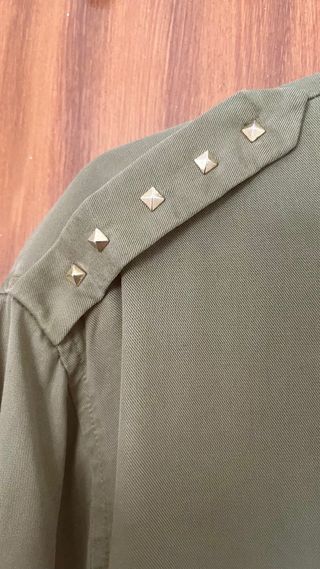 Camisa militar Zara verde