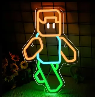 Lampada Neon Led "MINECRAFT"