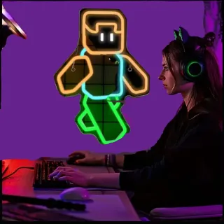 Lampada Neon Led "MINECRAFT"