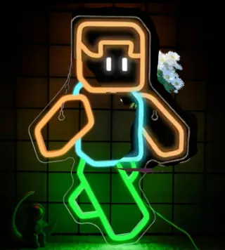 Lampada Neon Led "MINECRAFT"