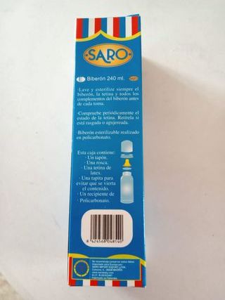 Lote 2 Biberones Saro 240ml y 125ml