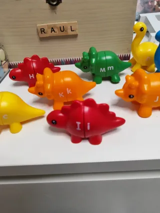 Puzzles Dinosaurios Letras Mayúsculas y Minúsculas