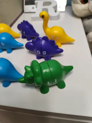 Puzzles Dinosaurios Letras Mayúsculas y Minúsculas