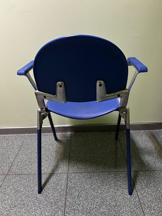 Silla SOKOA azul y metal