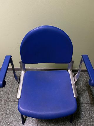 Silla SOKOA azul y metal