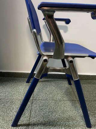 Silla SOKOA azul y metal