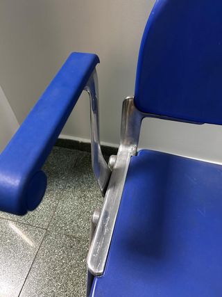 Silla SOKOA azul y metal