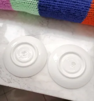 Coppia Tazze+piattini in ceramica Richard Ginori