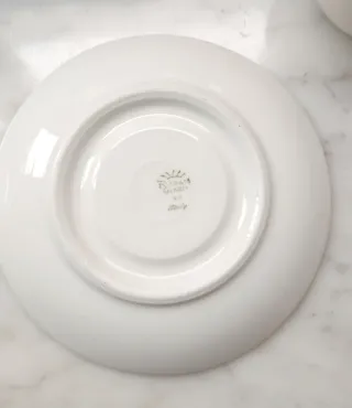 Coppia Tazze+piattini in ceramica Richard Ginori