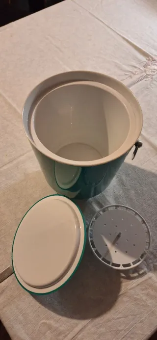 Secchiello portaghiaccio plastica anni '60