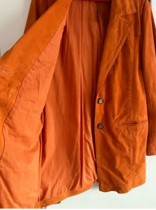 Chaqueta larga Stradivarius naranja