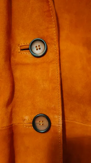 Chaqueta larga Stradivarius naranja