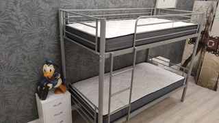 Litera Metálica + 2 Colchones 90X190 NUEVO