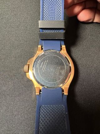 Reloj GUESS Hombre Cronógrafo Azul/Oro Rosa