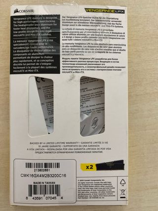 Memoria RAM Corsair Vengeance LPX 16GB