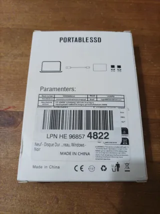 SSD Portátil M.2 2TB USB 3.1