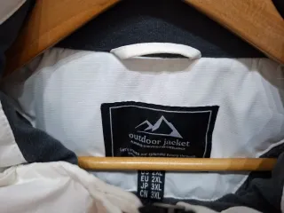 Chaqueta de esquí blanca nueva talla 2XL