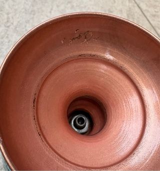 Cuenco de cobre y turquesas iraní