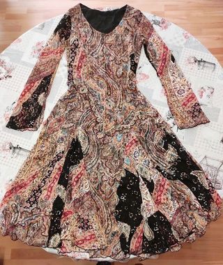 Vestito lungo fantasia paisley