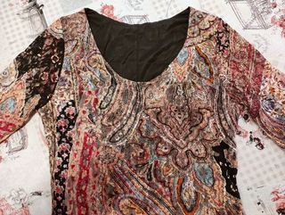 Vestito lungo fantasia paisley