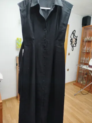 Vestido Negro Mango Talla XS