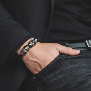 Pulsera Calaveras Trenzada