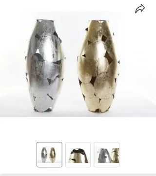 JARRONES A JUEGO DKD Home Metálicos NUEVOS