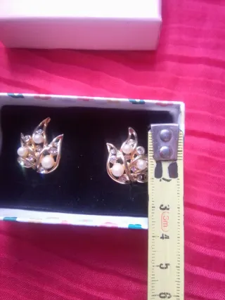Pendientes perlas y circonitas
