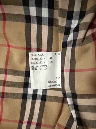 Gabardina Burberry Beige Clásica