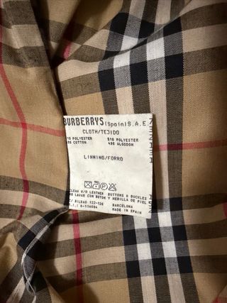 Gabardina Burberry Beige Clásica