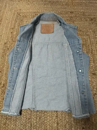 Chaleco Vaquero Vintage Azul