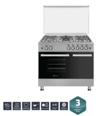 Cocina de gas 90cm Johnson coci90PBX