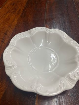 Mechero y Cenicero Cerámica Blanco